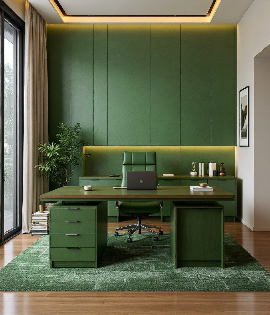 Executive Cabin Credenza Office — Sage & Brass