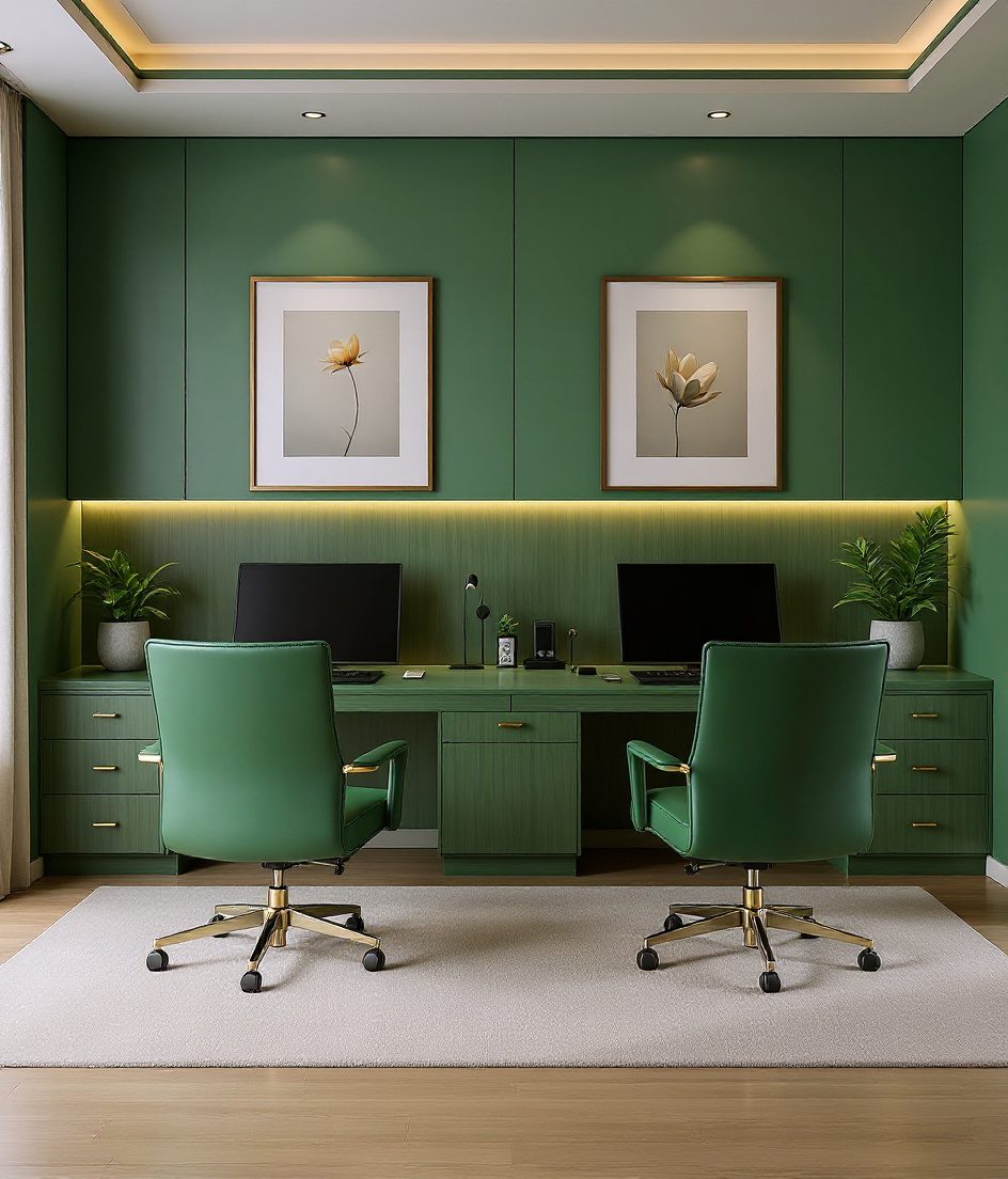 His And Hers Dual Executive Office — Sage & Brass