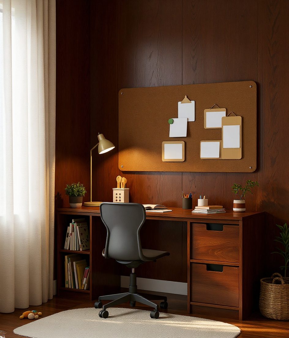 Homework Bench Study Corner — Walnut Classic