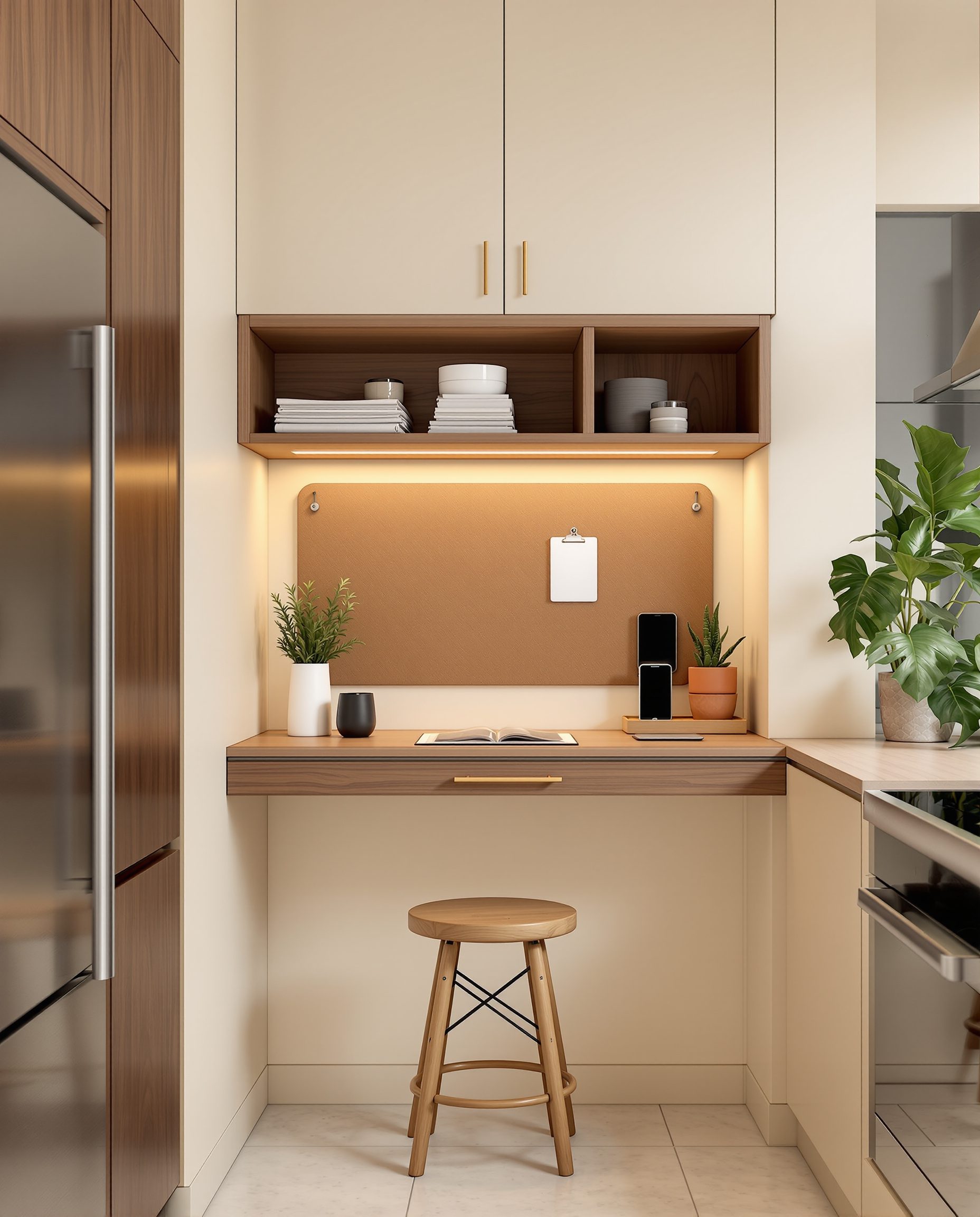 Kitchen End Command Nook — Walnut Classic