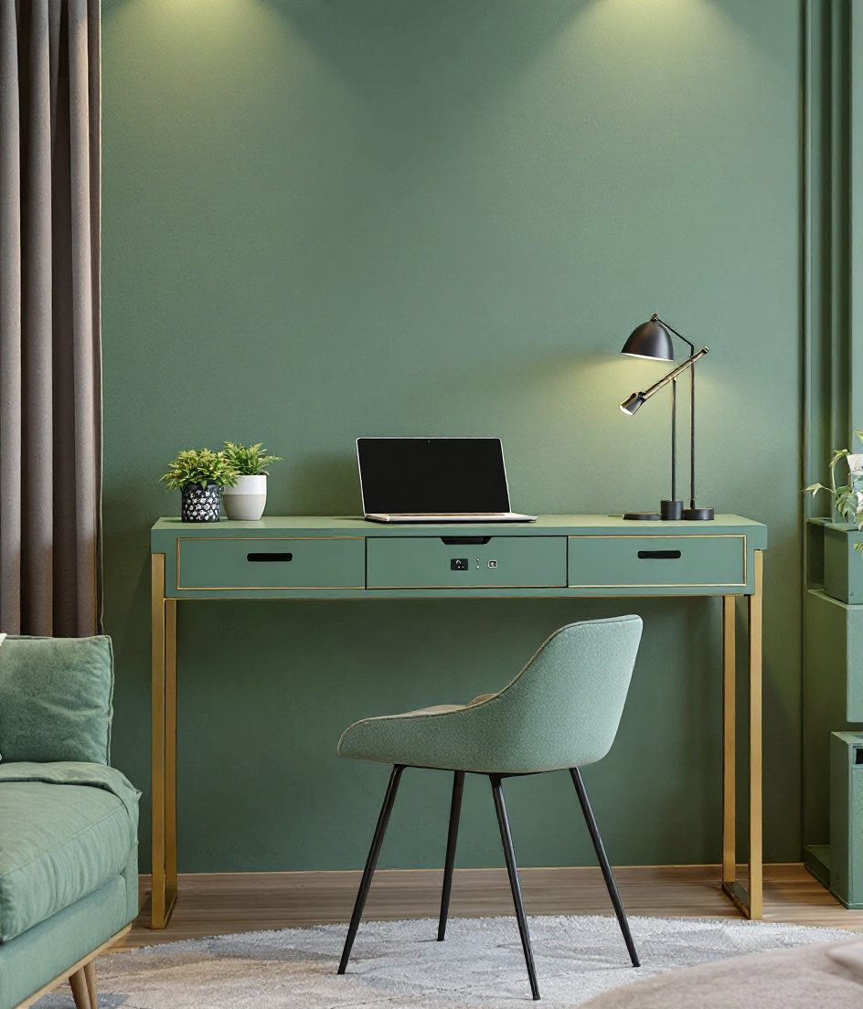 Living Room Sofa Back Desk — Sage & Brass