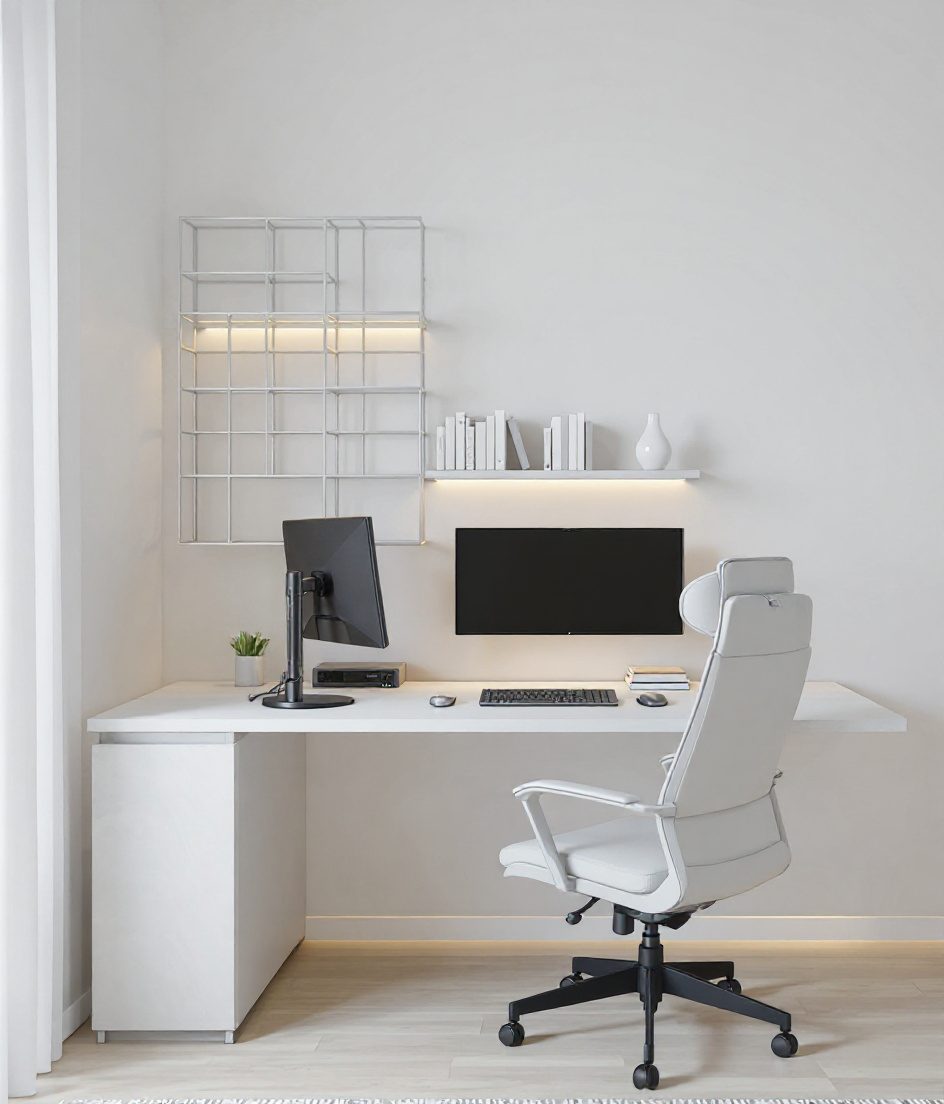 Single Student Focus Study — White Modern