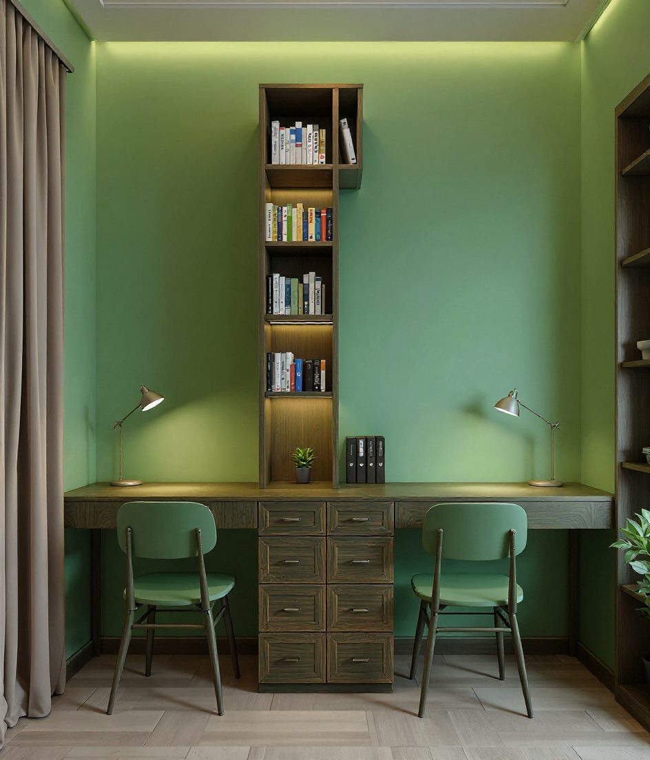 Students Twin Desk Study Room — Sage & Brass