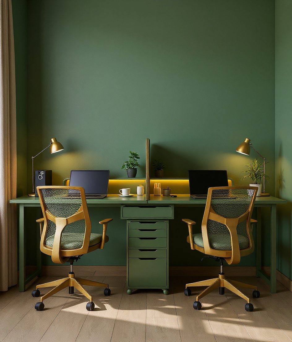 Two Person WFH Back-To-Back Study — Sage & Brass