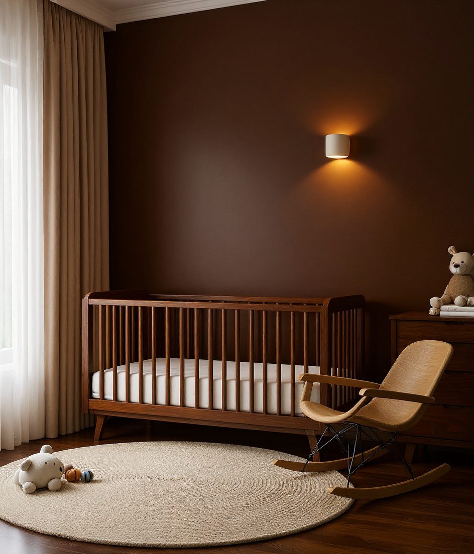Charcoal Warm Twilight Nursery — Walnut Classic