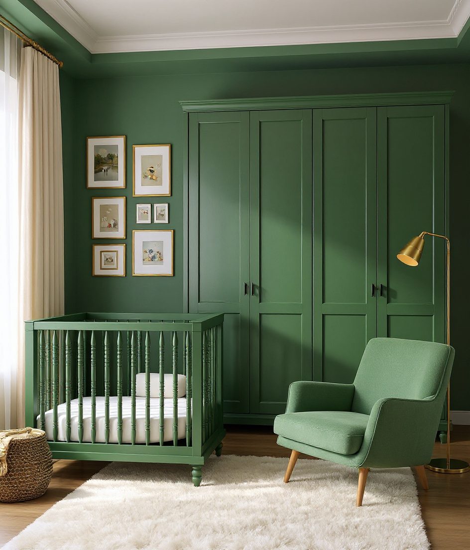 Walnut-Classic Heritage Nursery — Sage & Brass