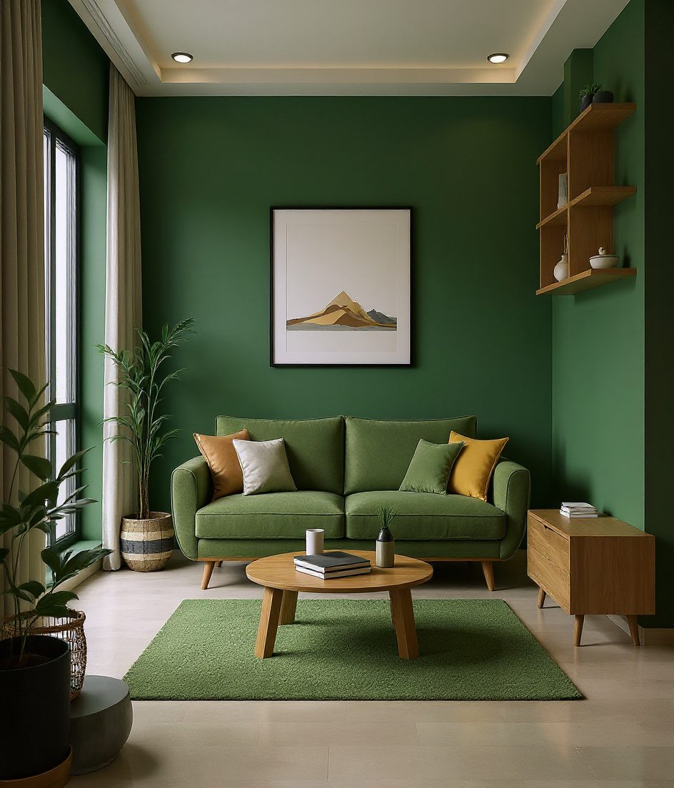 Compact Living Room for a Small Flat — Sage & Brass