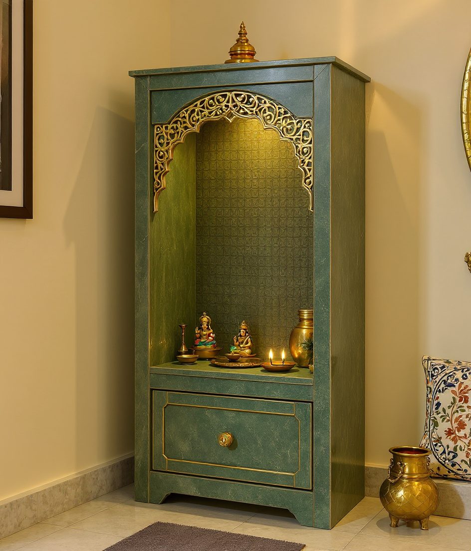 Budget MDF Laminate Temple — Sage & Brass