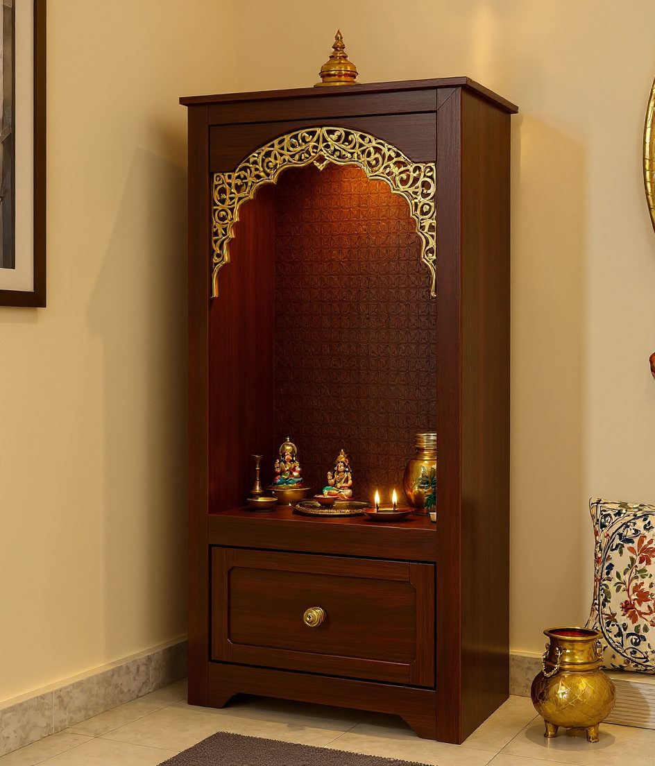 Budget MDF Laminate Temple — Walnut Classic