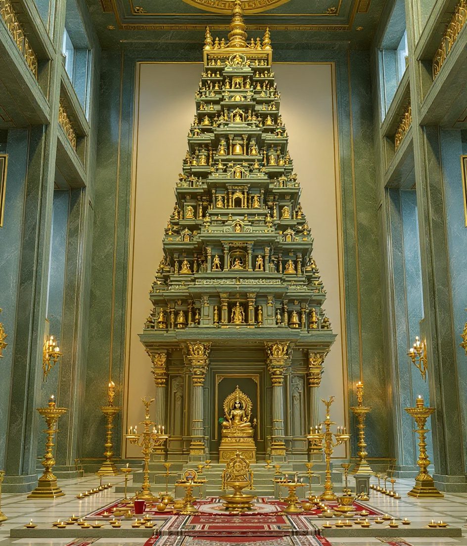 Luxury Rosewood Gopuram Temple — Sage & Brass