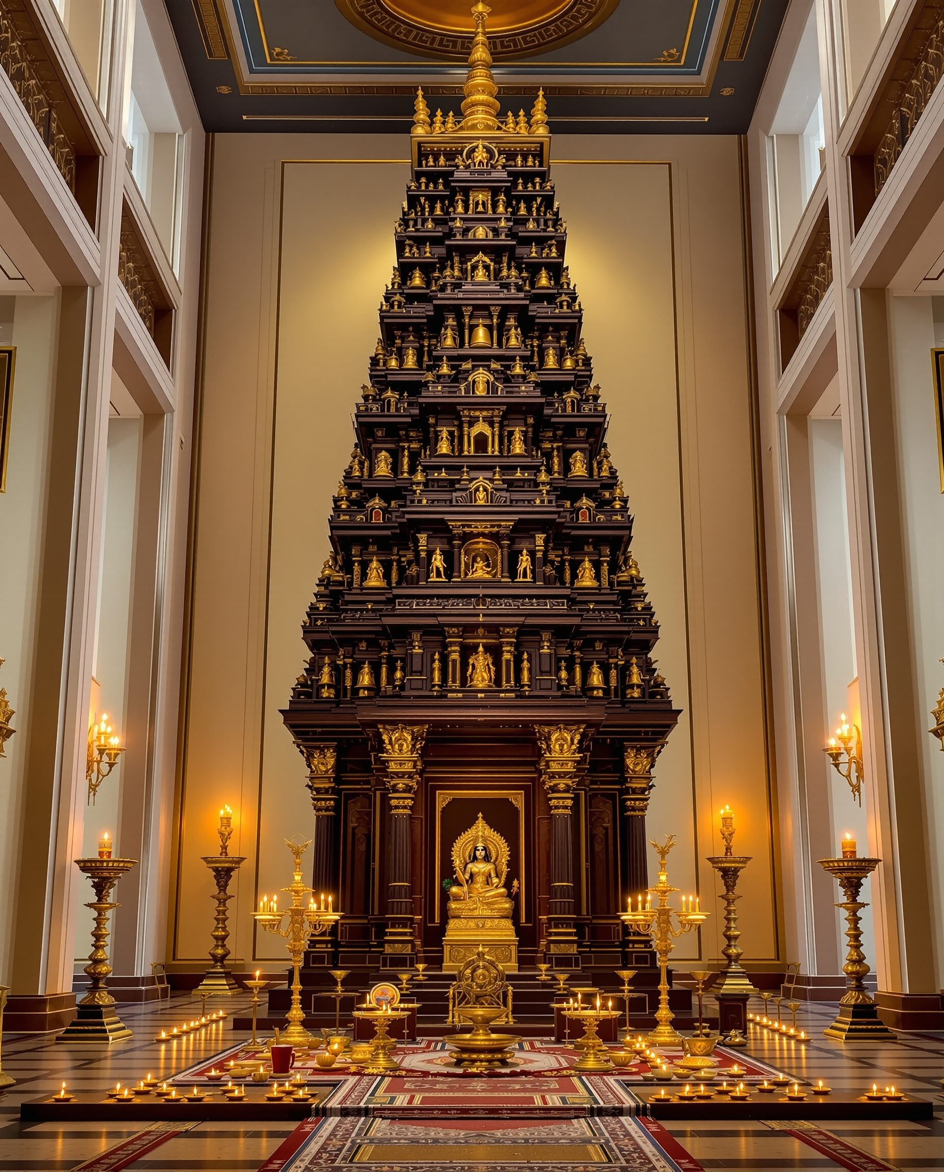 Luxury Rosewood Gopuram Temple — Walnut Classic