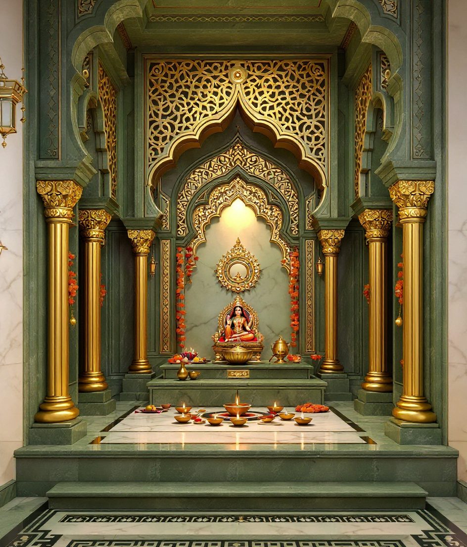 North Indian Marble Pooja Room — Sage & Brass