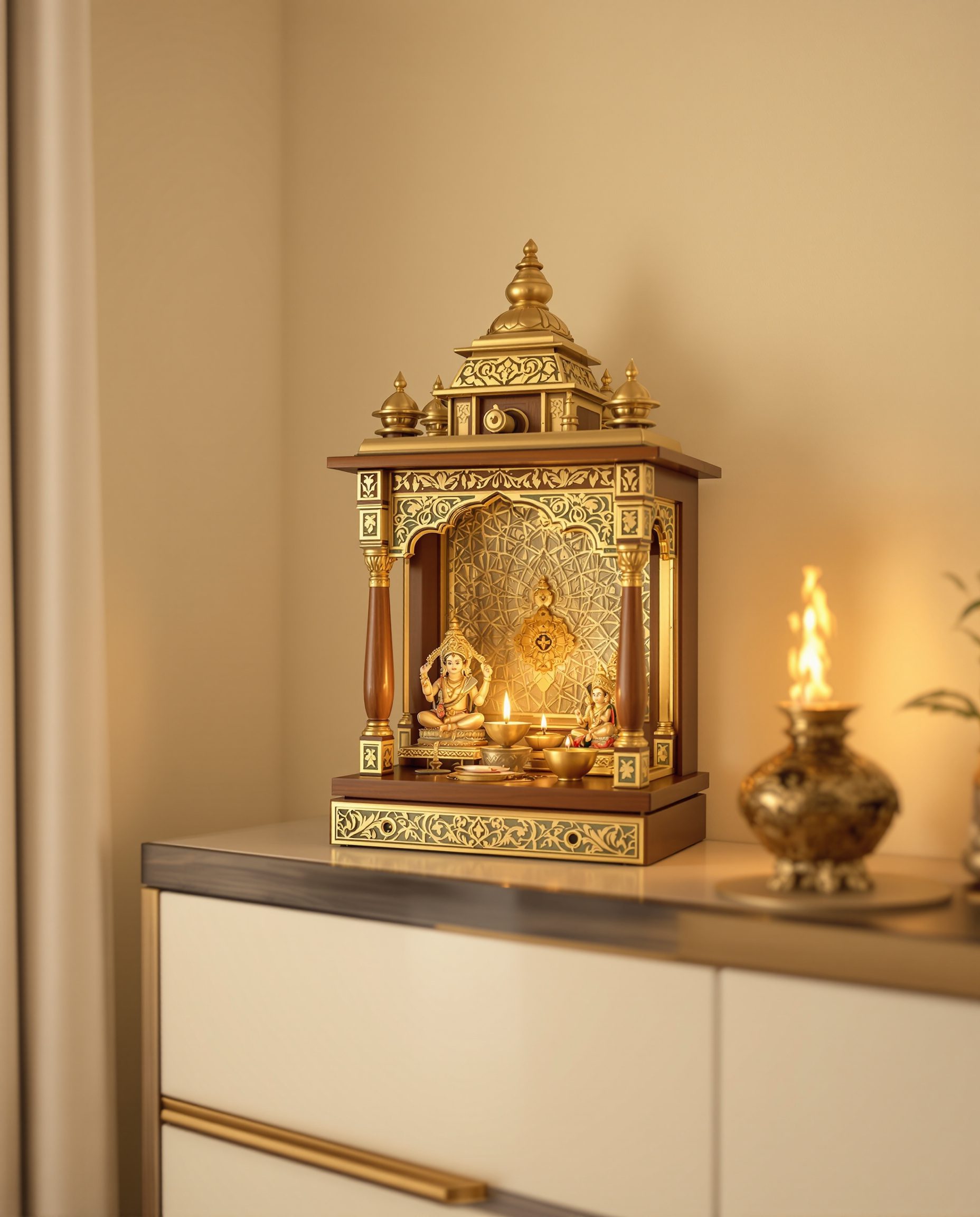 Tabletop Brass Temple Unit — Sage & Brass