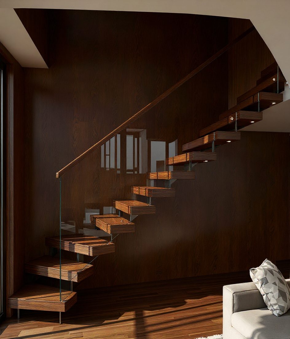 Floating White Airy — Walnut Classic