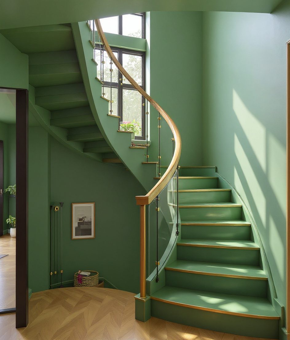 L Turn Landing Oak — Sage & Brass