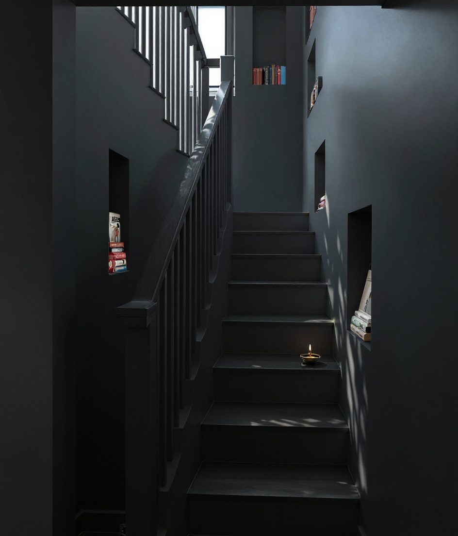 Narrow Plot Straight Rise — Charcoal Minimal