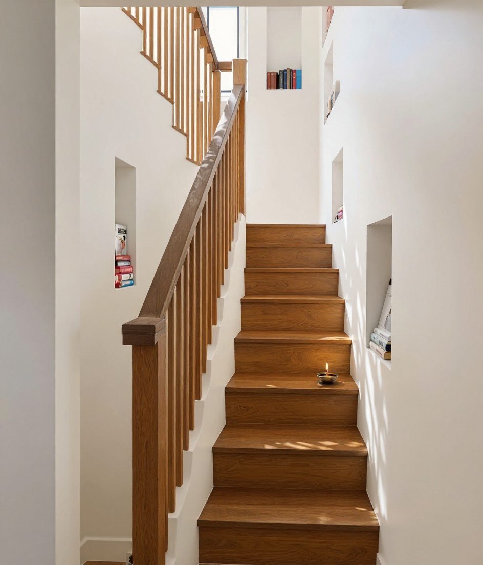 Narrow Plot Straight Rise — Warm Oak