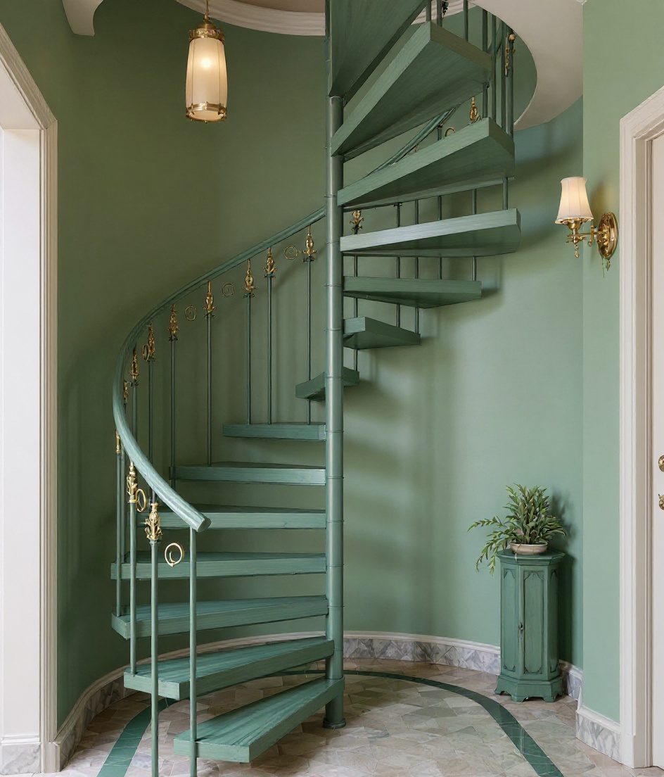 Spiral Walnut Brass Coil — Sage & Brass
