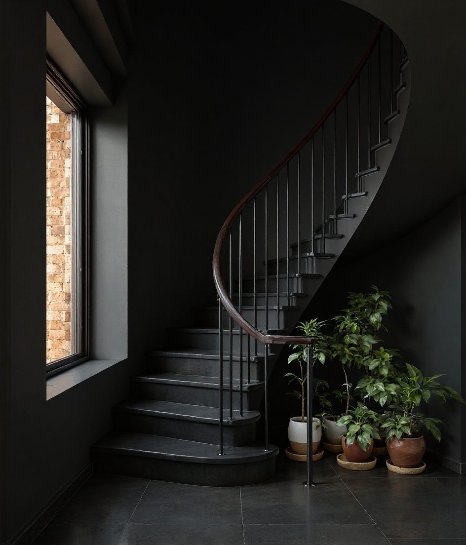 Stone L Villa Turn — Charcoal Minimal
