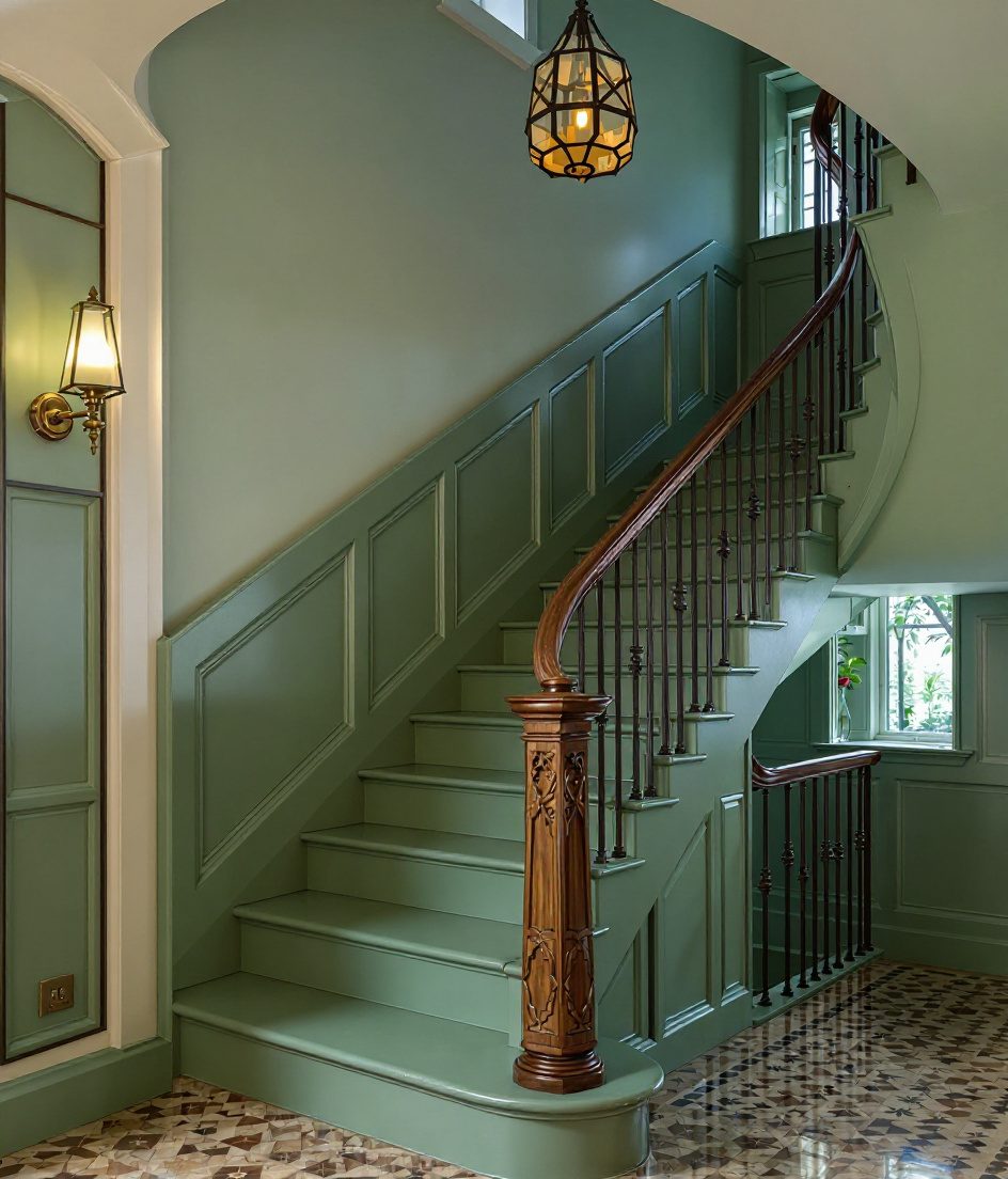 Terrazzo Straight Classic — Sage & Brass