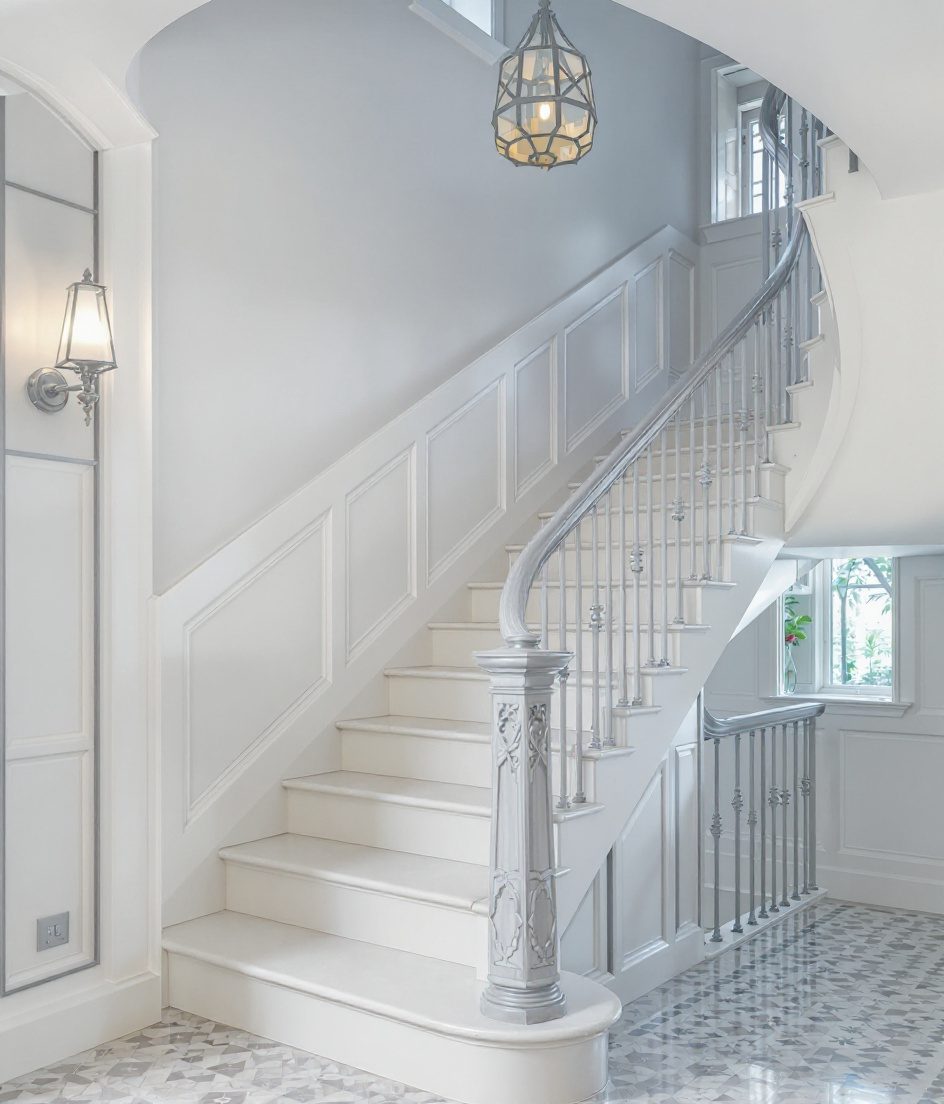 Terrazzo Straight Classic — White Modern