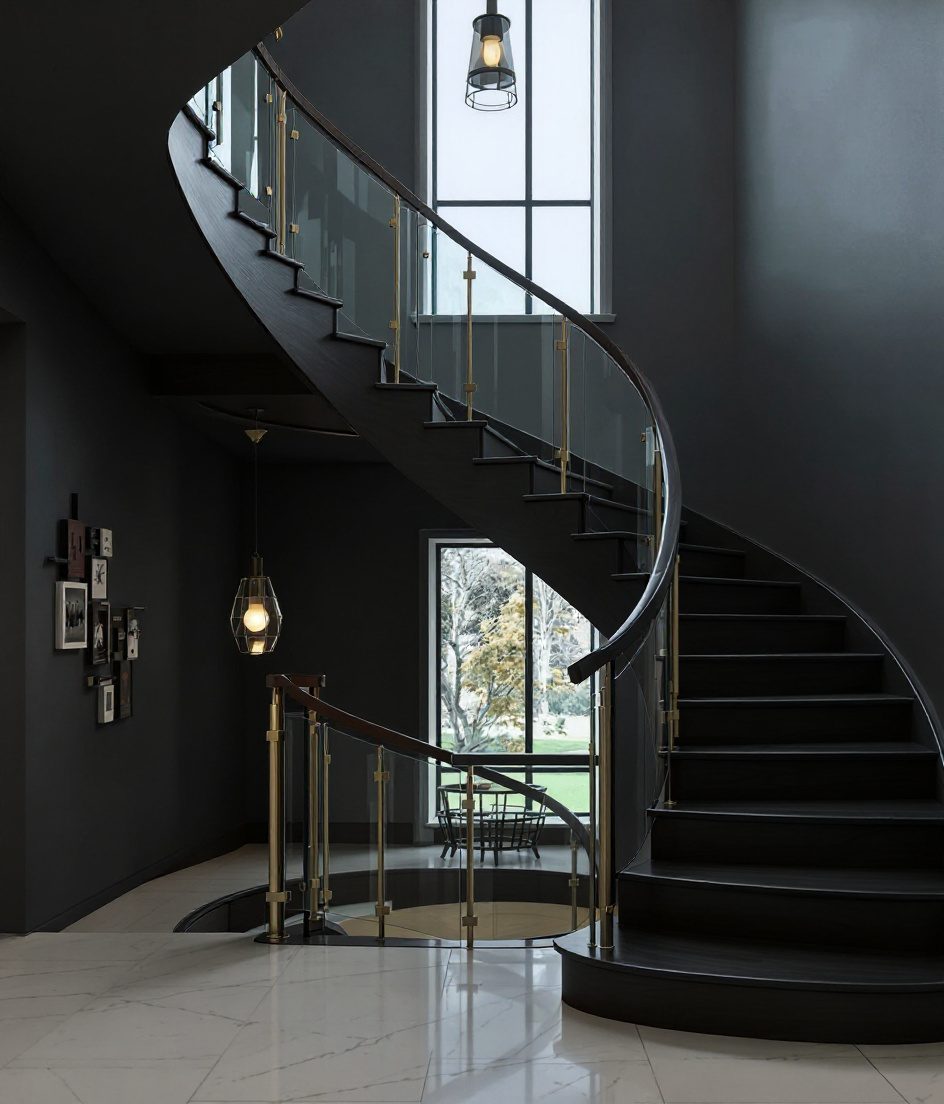U Switchback Walnut — Charcoal Minimal