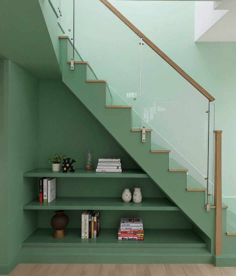 Under Stair Display Storage — Sage & Brass
