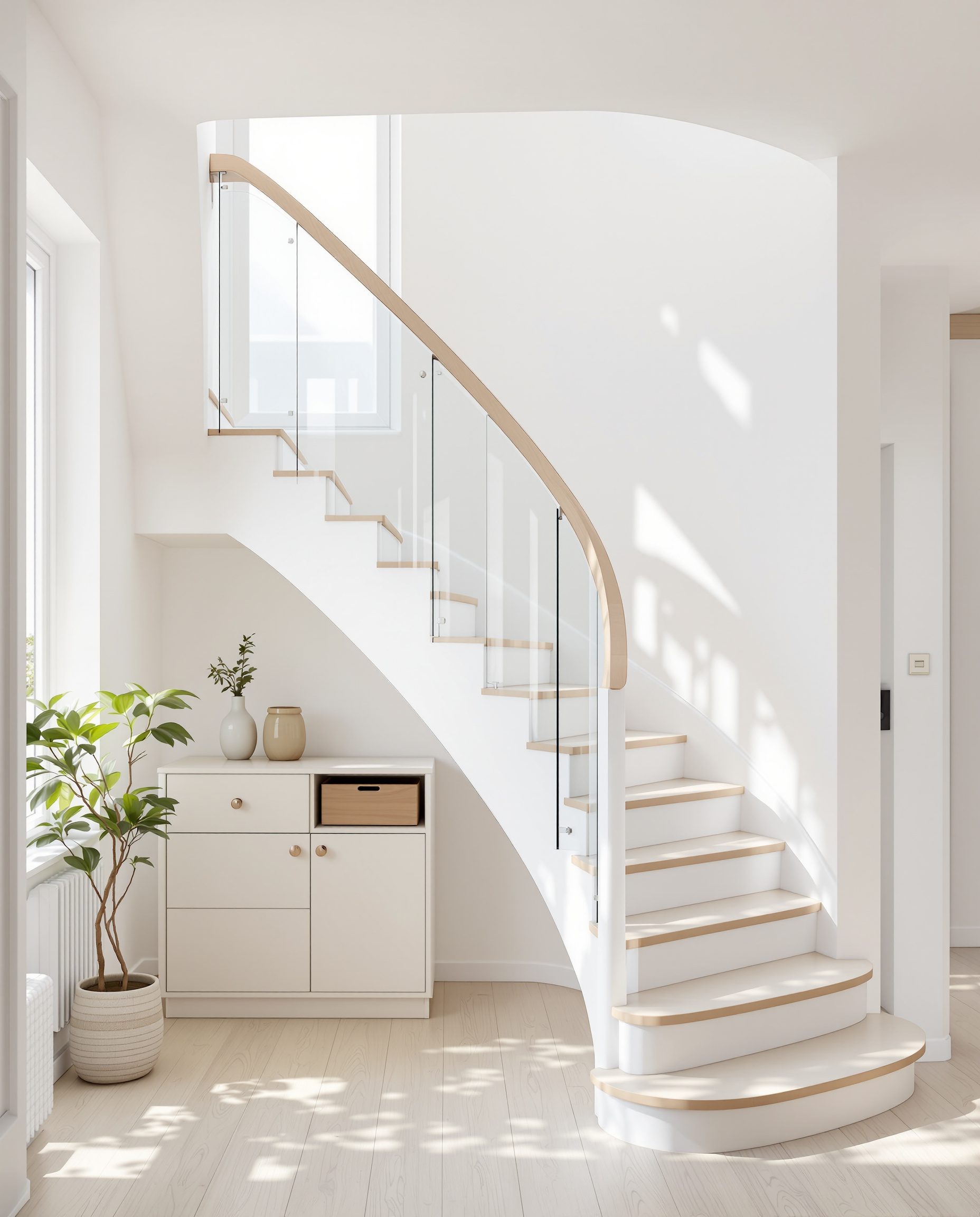 White L Bright Stair — White Modern