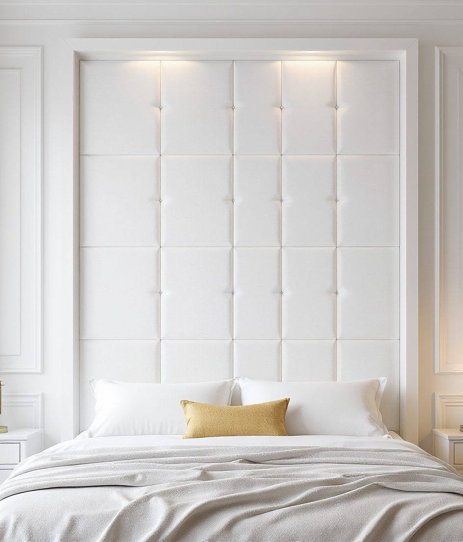 Ivory Upholstered Classic Wall — White Modern
