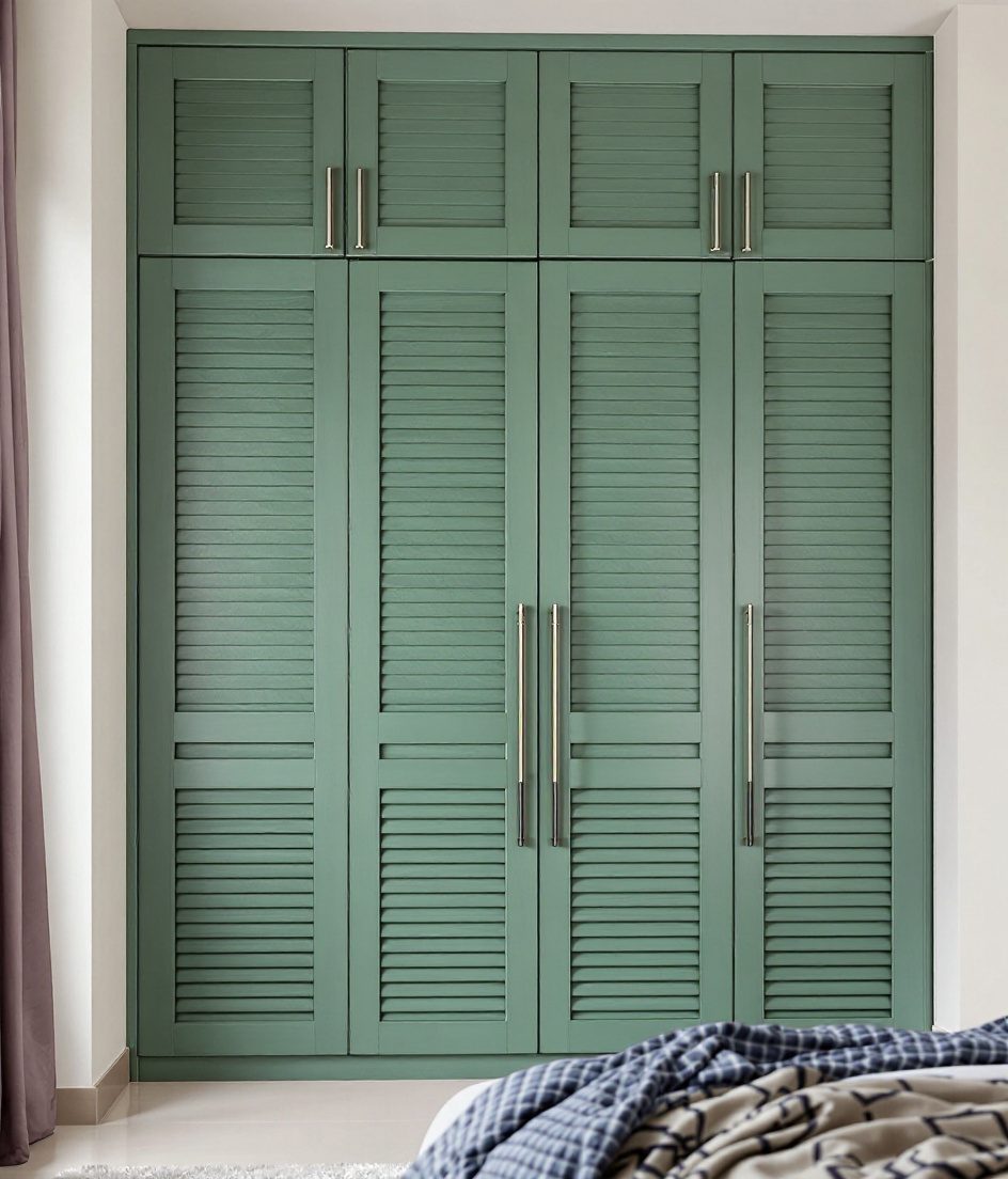 Four-Door Hinged Wardrobe with Loft — Sage & Brass