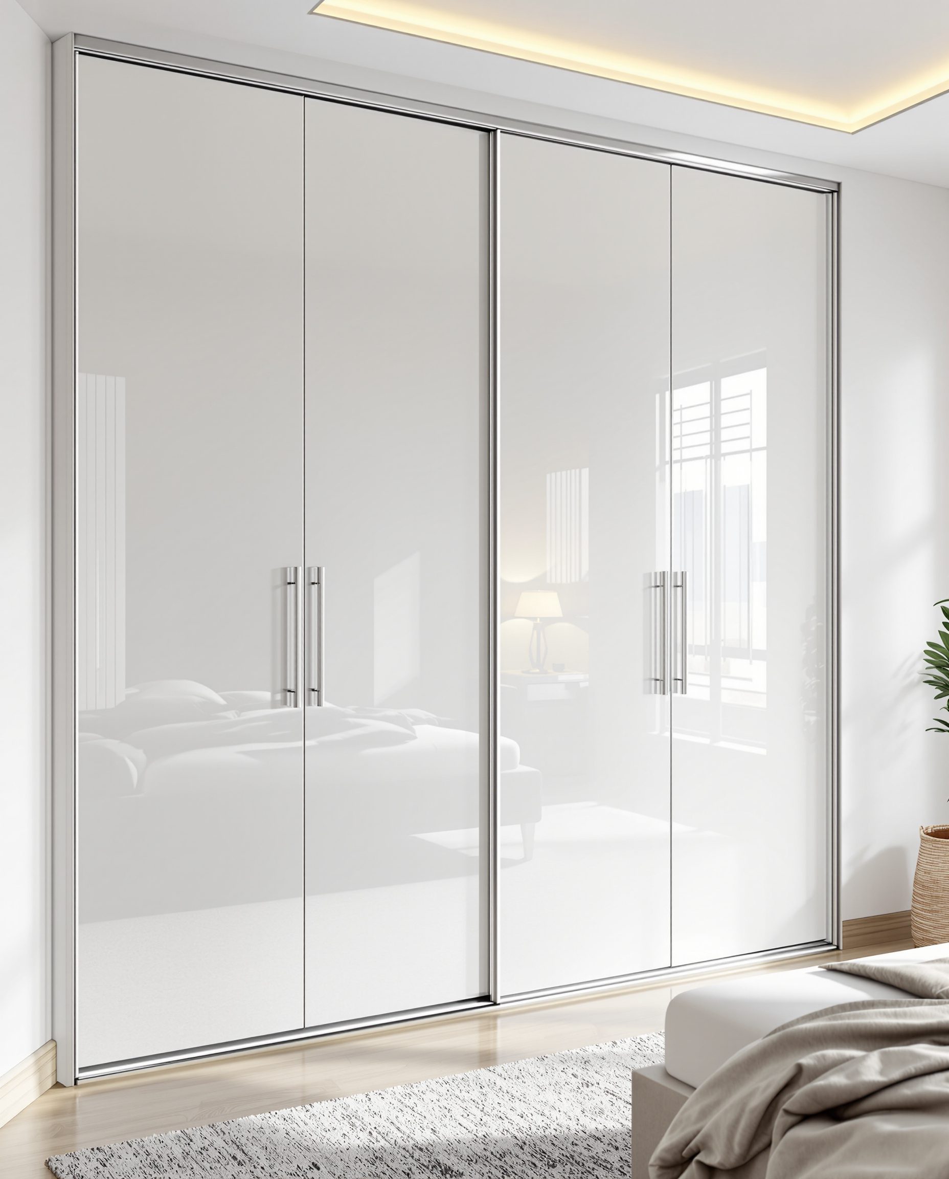 High-Gloss Acrylic Wardrobe