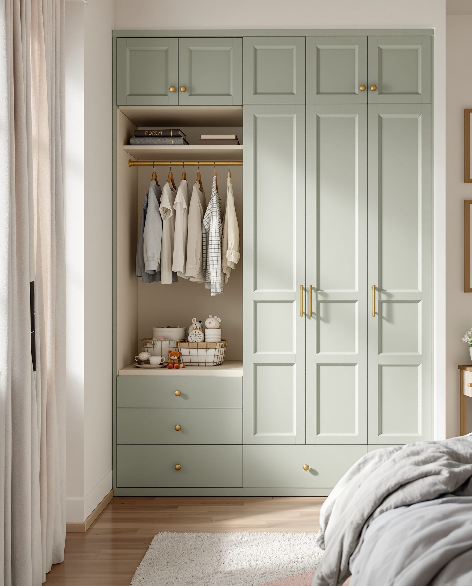 Cheerful Kids' Room Wardrobe
