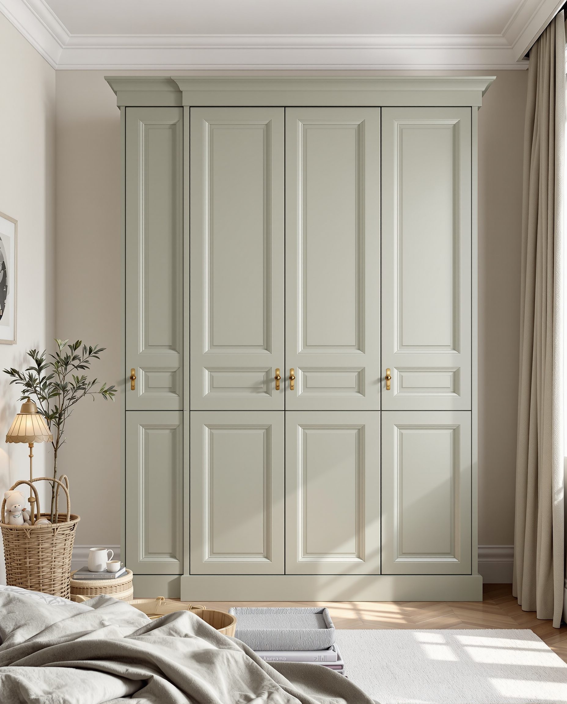 Shaker-Style Framed Wardrobe