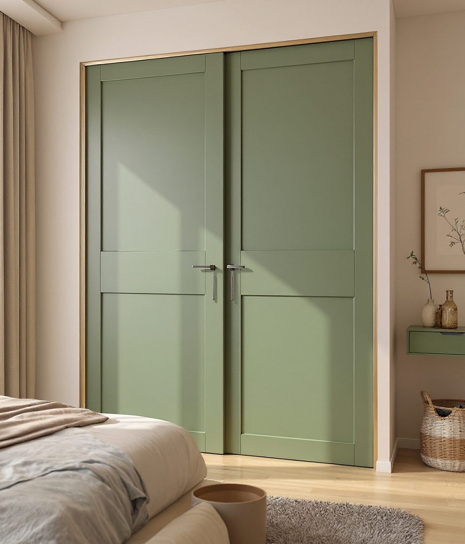 Two-Door Sliding Wardrobe — Sage & Brass