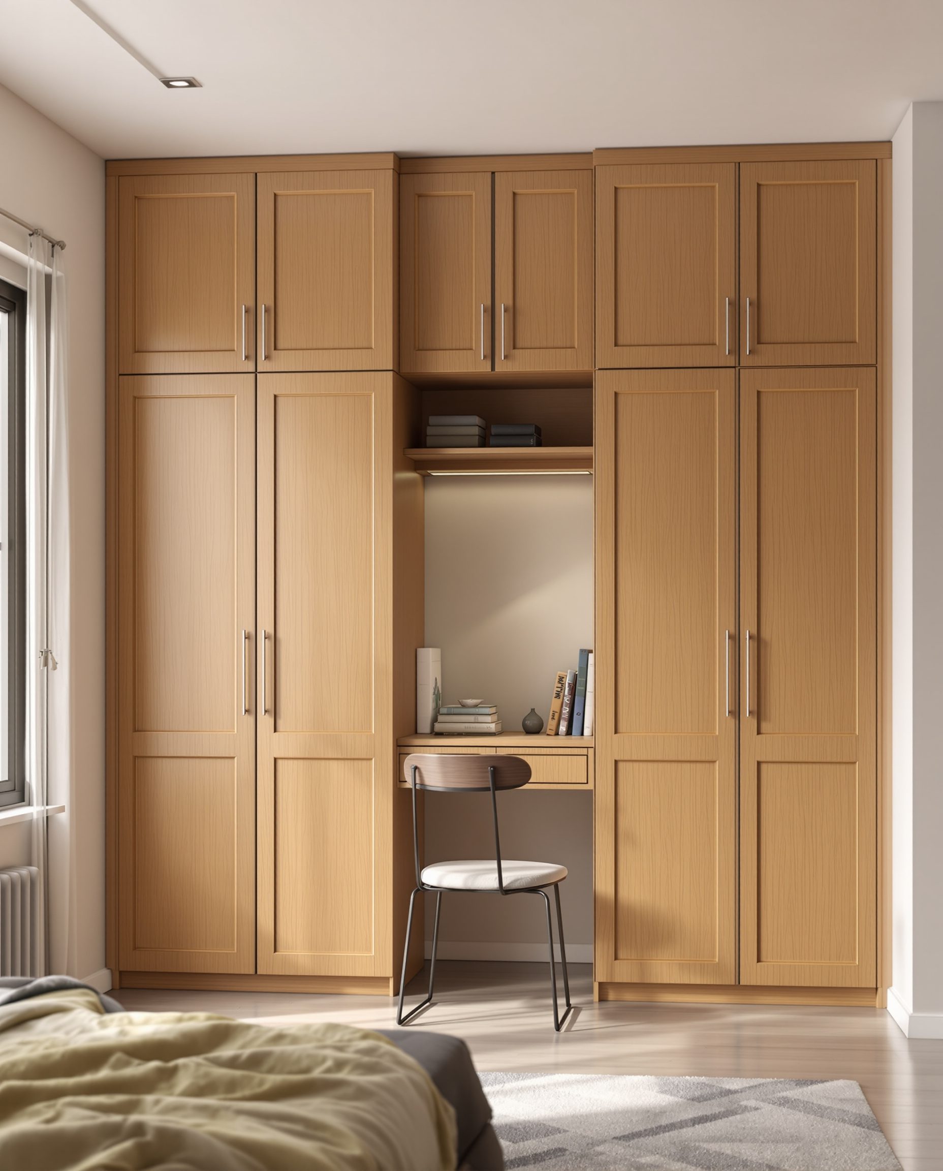 Wardrobe With Study Desk