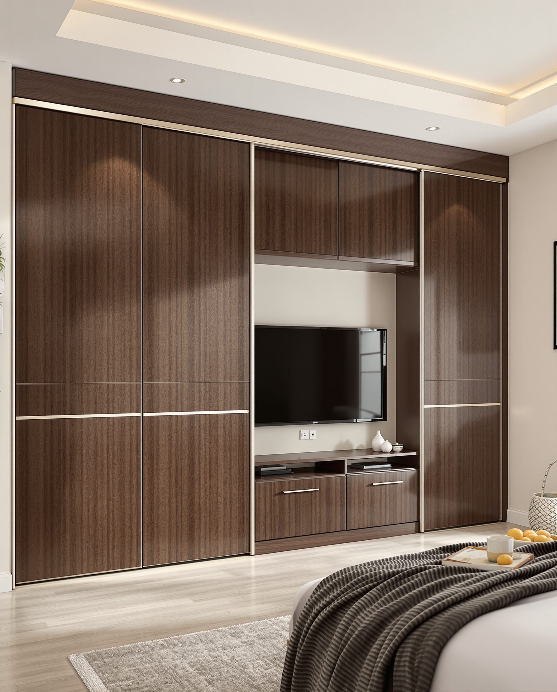 Wardrobe With TV Unit Niche