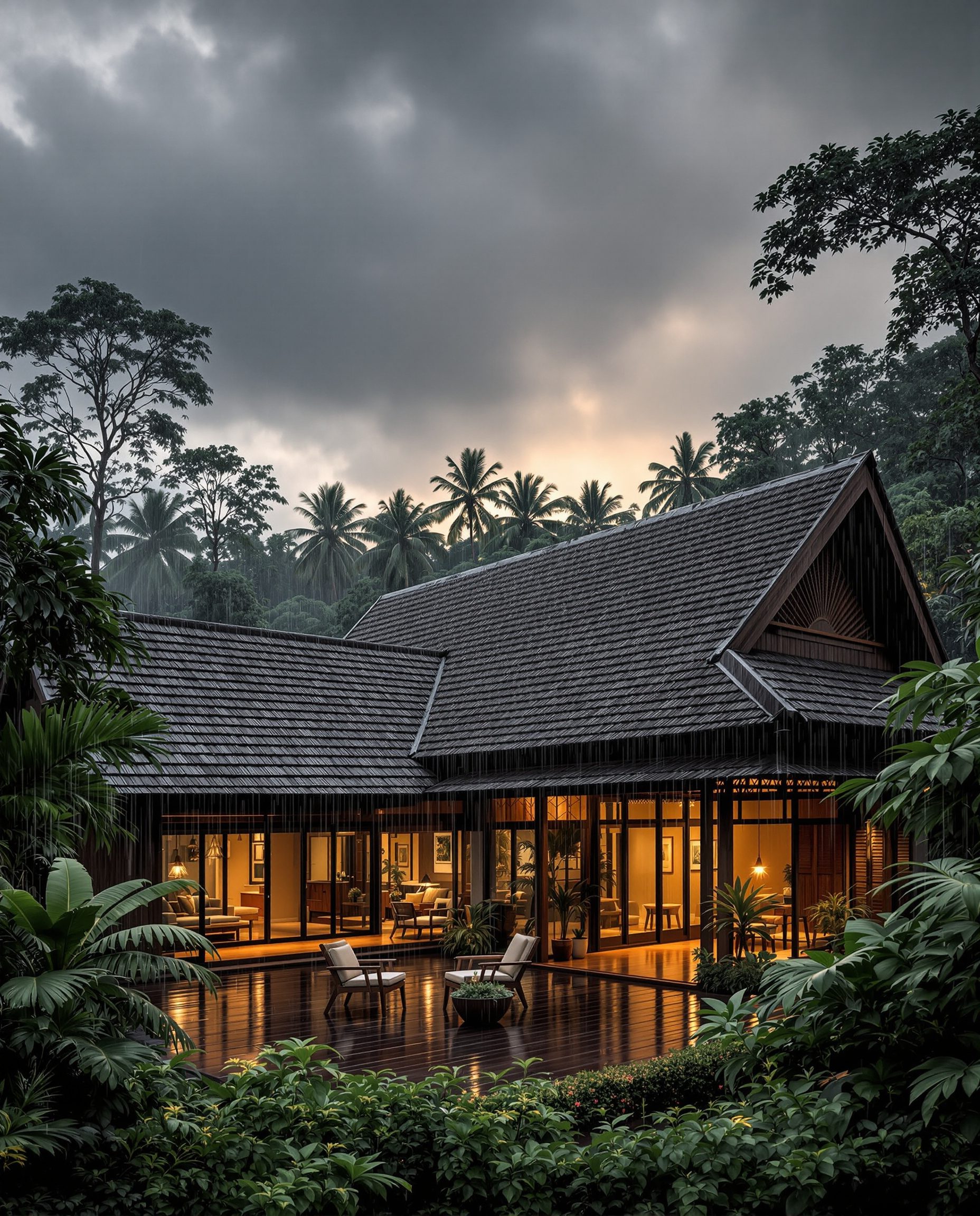 Issue 07 — June 2026 cover — A Kerala house that breathes with the rain