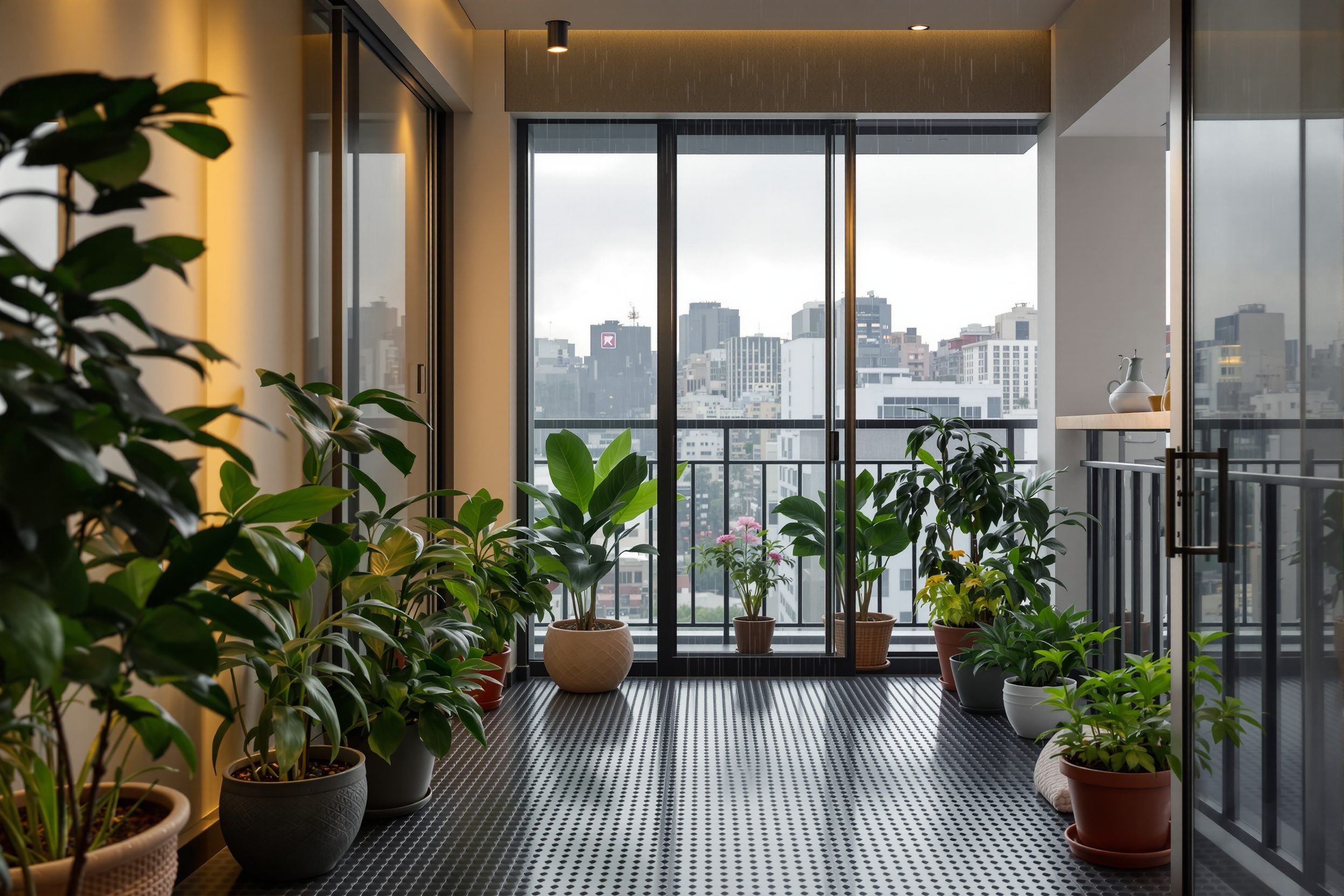 Project — A 900 sq ft flat that never floods the balcony