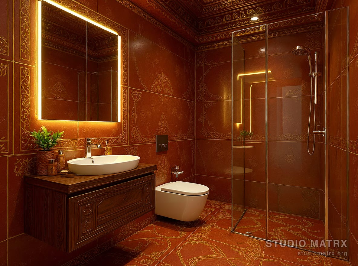 Traditional Indian bathroom