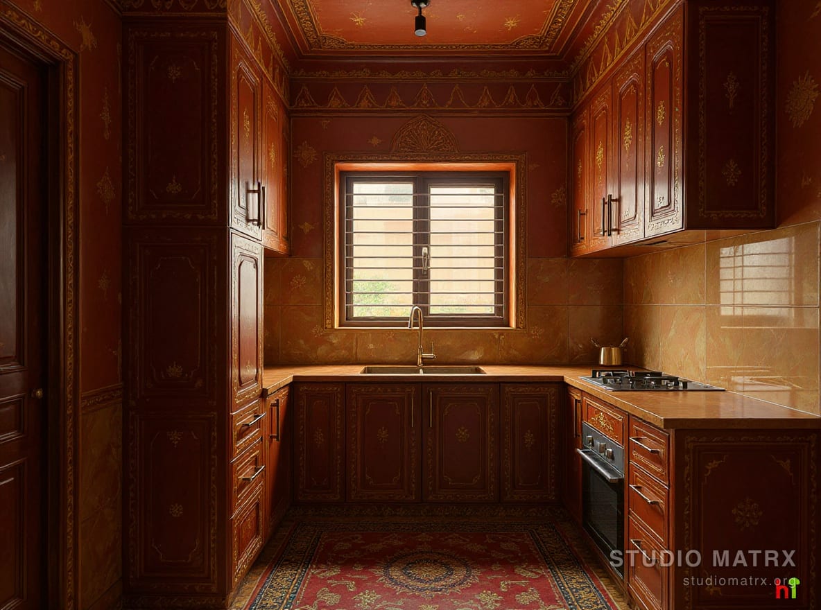Traditional Indian kitchen