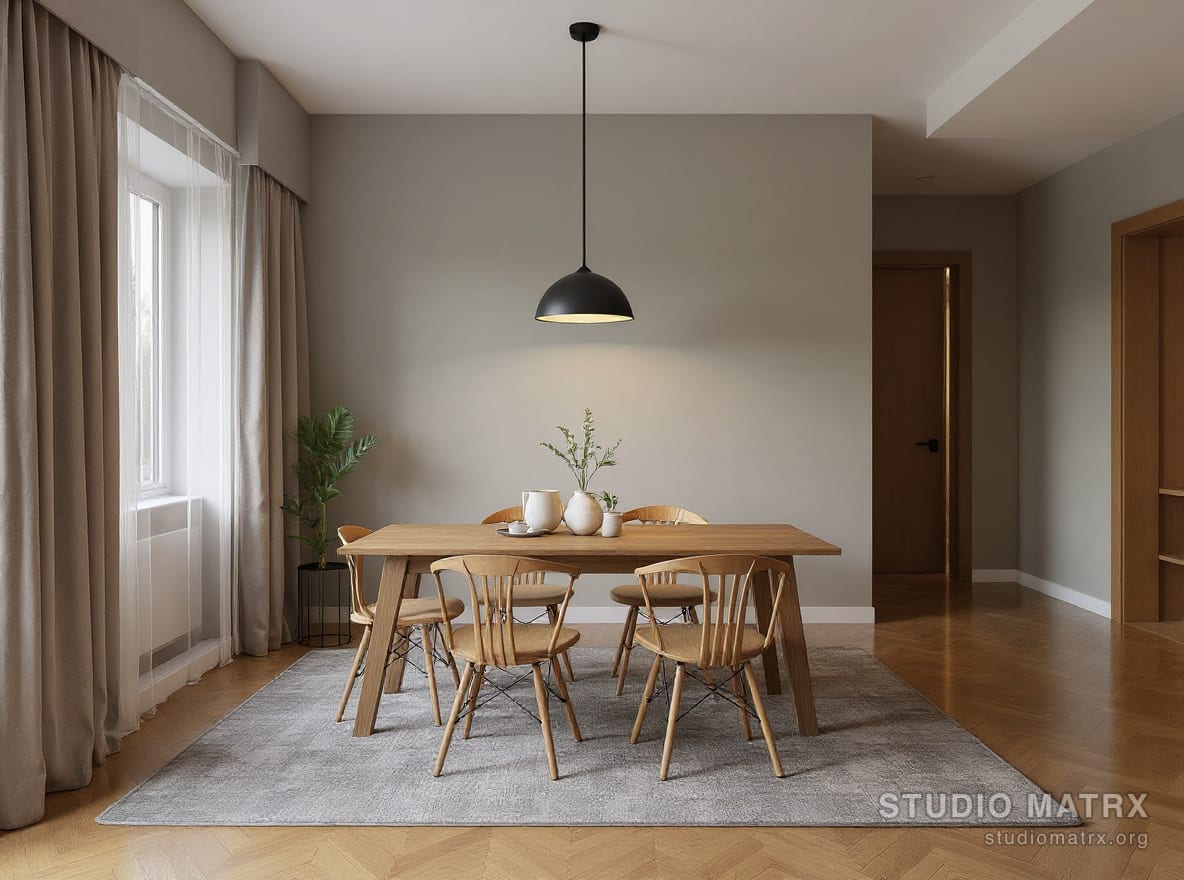 Transitional dining room
