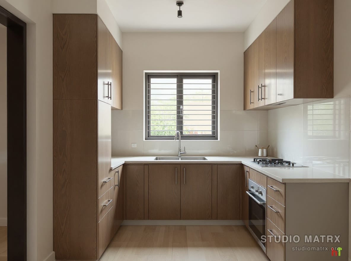 Transitional Indian kitchen